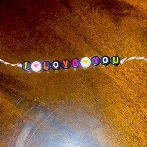 “I love you” bracelet